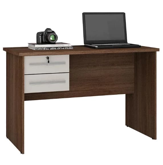 Mesa p/ Computador Valdemoveis Byte Chocolate/Off White