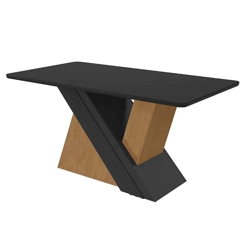 Mesa Lopas Venus 1,70m (amendoa/preto)
