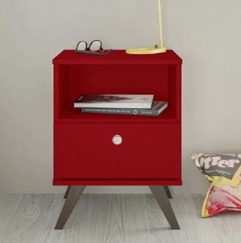 Criado Mudo Bentro RT3019 (vermelho)