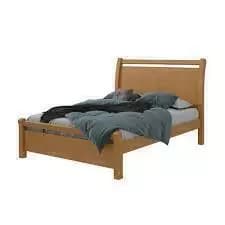Cama Lopas Real 1,40 Amendoa