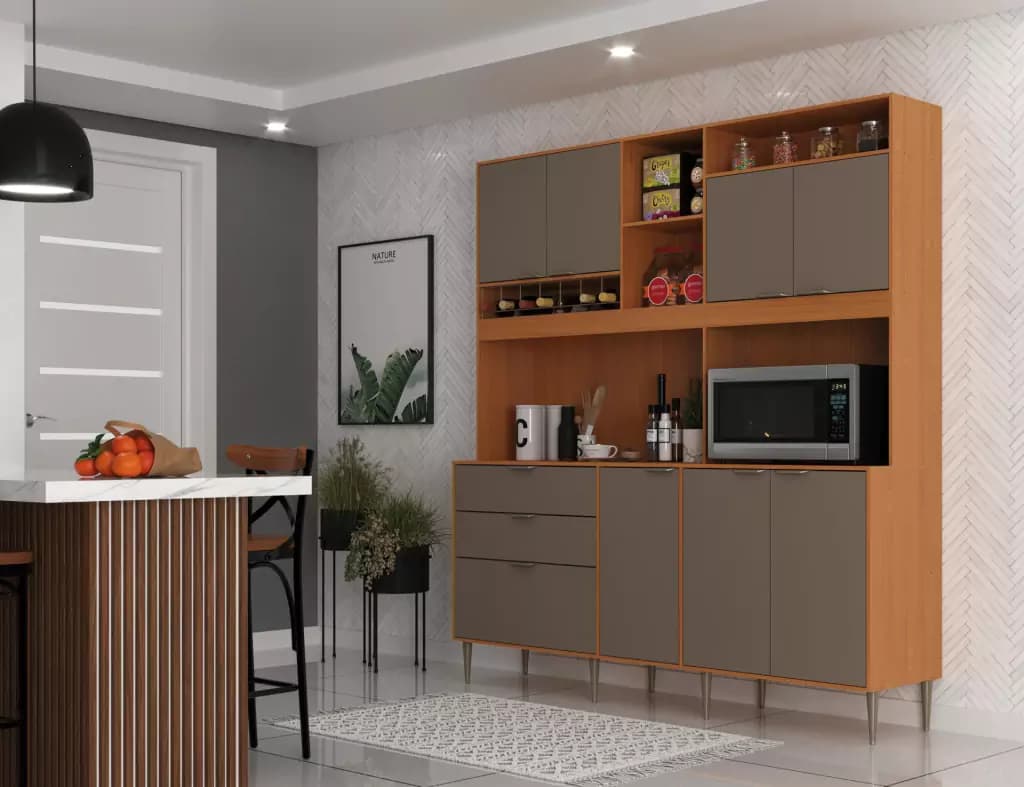 Kit Cozinha Moveis Sul Bruna