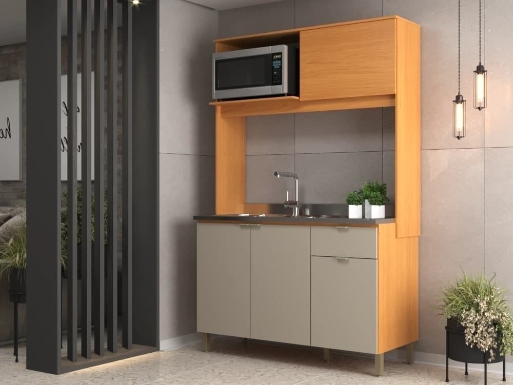 Kit Cozinha Moveis Sul Lya (angelin/nude)