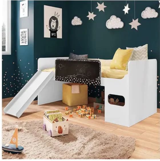Cama Pura Magia Solteiro Lousa Playground (branco)